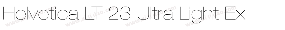 Helvetica LT 23 Ultra Light Extended字体转换